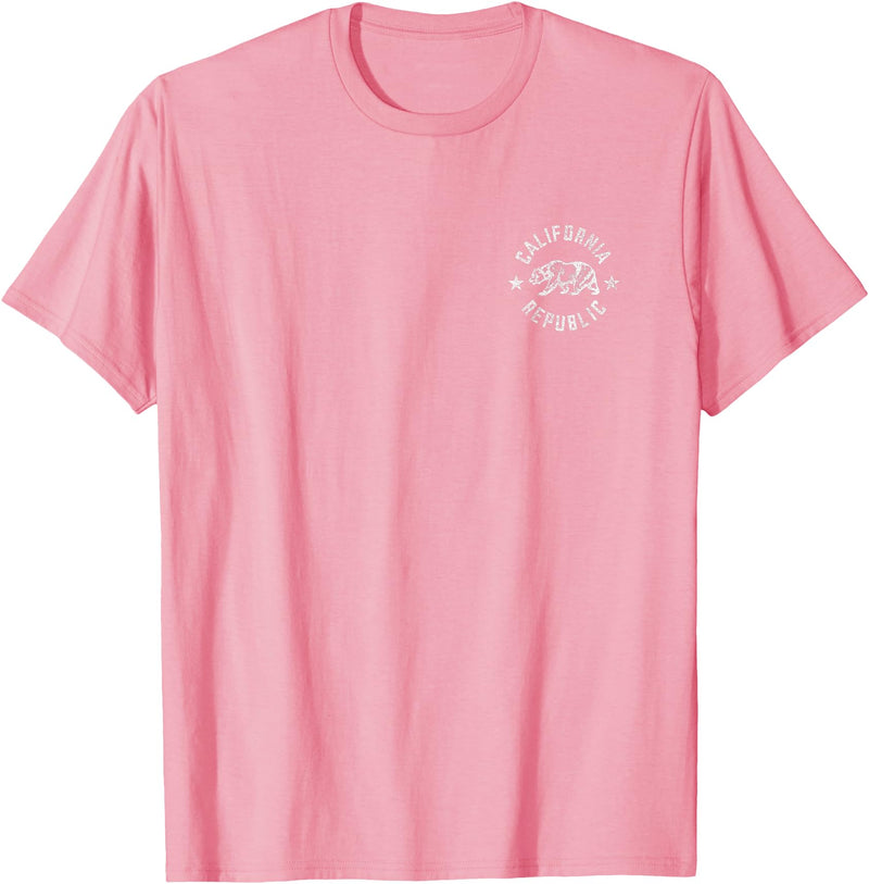 CALIFORNIA REPUBLIC STATE FLAG TEES CALIFORNIA REPUBLIC STATE FLAG GRIZZLY BEAR T-Shirt - Pink