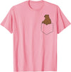 Cute Bear Lover Gifts Grizzly Bear Fake Bag T-Shirt - Pink
