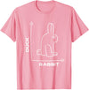 Duck - Rabbit - Funny - Joke - Bunny - Optical Illusion -Pun T-Shirt in Pink
