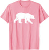 Walking Polar Bear T-Shirt - Pink