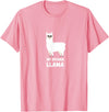 No Drama Llama Funny Llama T-Shirt - Pink