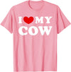 I Heart My Everything - Collection I Love My Cow, I Heart My Cow, I Love My Cow T-Shirt - Pink