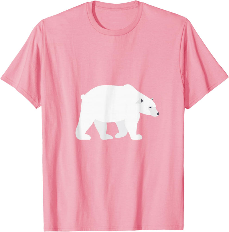 T-Shirts for Kids Cute Polar Bear Kids T-Shirt T-Shirt - Pink