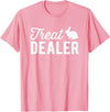 Rabbit Treat Dealer Funny Humor Bunny Treats Rabbit Owner T-Shirt in Pink