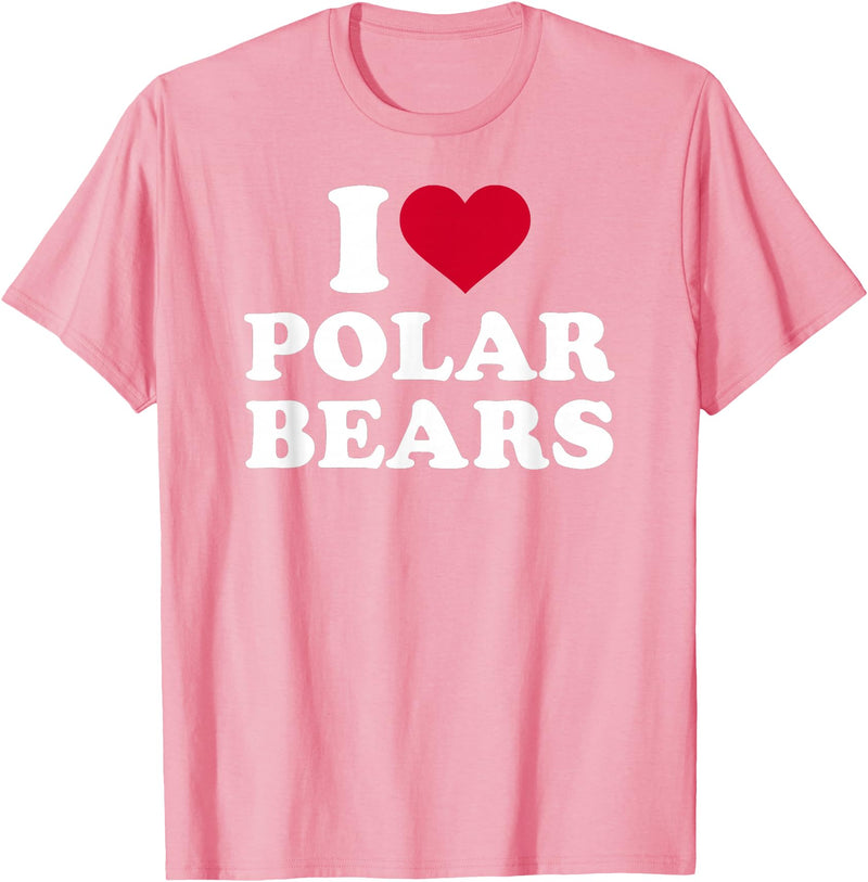 I love polar bears T-Shirt - Pink