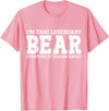 Bear Gifts Bear Tee Men Name Birthday Gifts Bear Personal Name Funny Bear T-Shirt - Pink