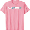 Shane's Brain Designs Funny T-Shirt - Grin And Bear It. T-Shirt - Pink