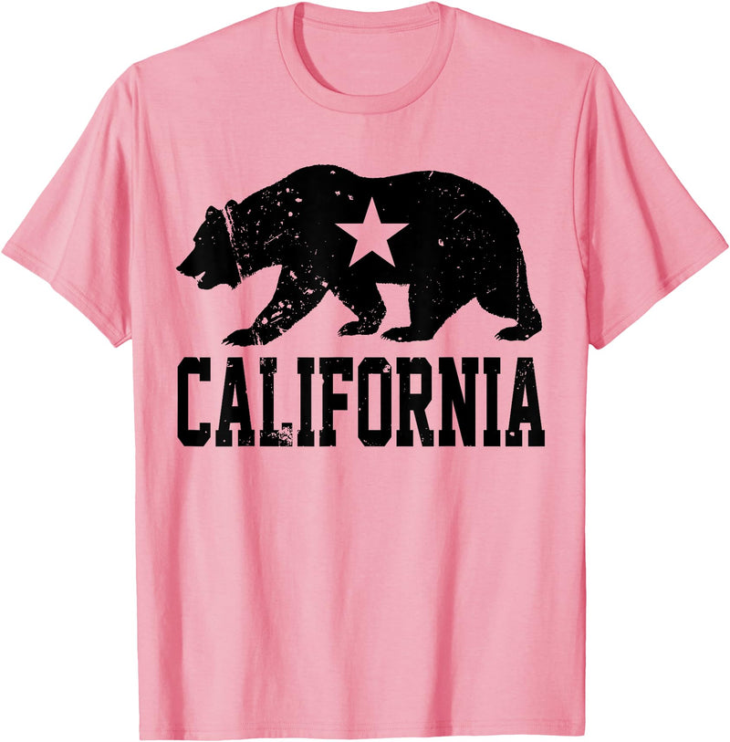Miftees California Republic Bear T-Shirt - Pink