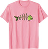 Dead Fish Fish Skeleton T-Shirt - Pink