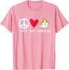 Pet Guinea Pig Owner Apparel Co. Peace Love Guinea Pigs Cute Furry Potato Pet Guinea Pig T-Shirt - Pink
