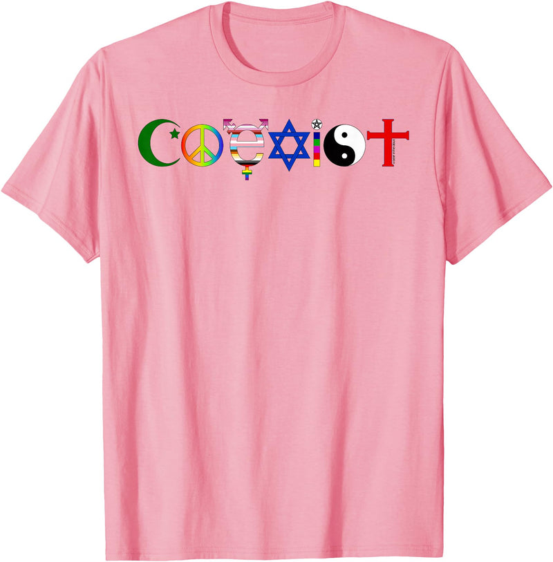 Bear In The Cloud Coexist T-Shirt - Pink