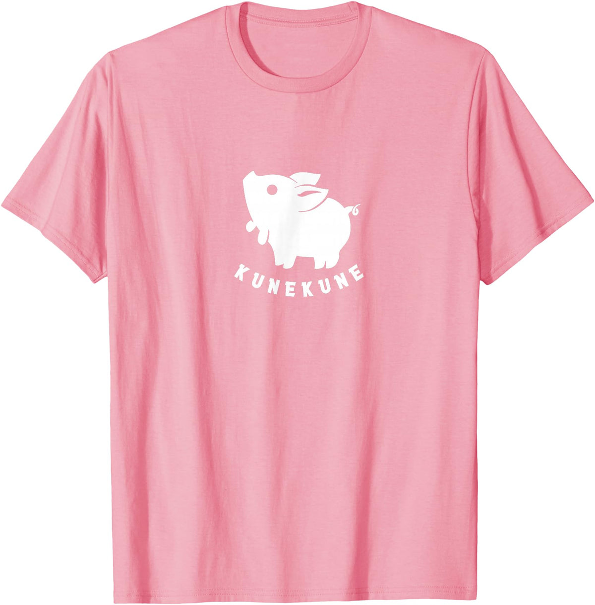 Kunekune cute piglet pet. Minimal art for pig fans Kunekune cute piglet pet. Minimal art for pig lovers T-Shirt - Pink