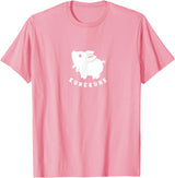 Kunekune cute piglet pet. Minimal art for pig fans Kunekune cute piglet pet. Minimal art for pig lovers T-Shirt - Pink