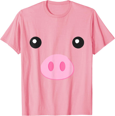 DIY Halloween Costume Pink Pig Costume for Kids Adults T-Shirt