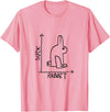 Funny Rabbit or Duck Animal Diptych Rabbit T-Shirt in Pink