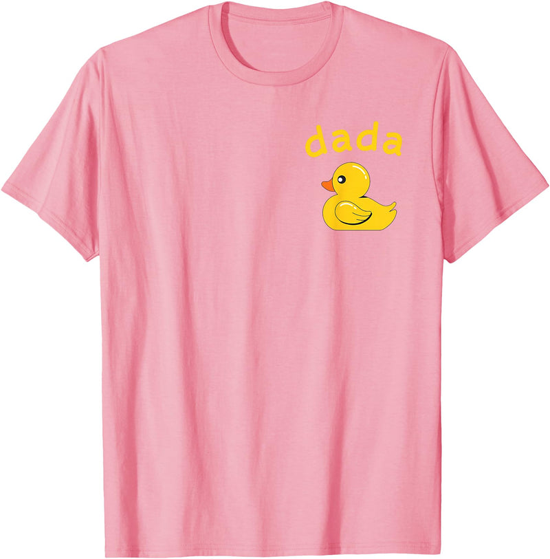 Dada Duck Birthday Rubber Duck Boy Girl Kids Family Matching T-Shirt - Pink