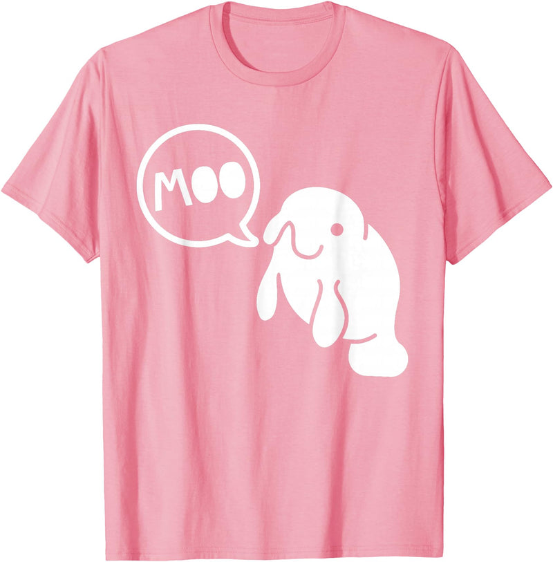 Manatee Marine Biology Tees Manatee Cows of the Sea Funny Marine Biology T-Shirt T-Shirt - Pink