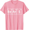 Periodic Tees Co. Bears (Be-Ar-S) Periodic Table Elements Shirt T-Shirt - Pink