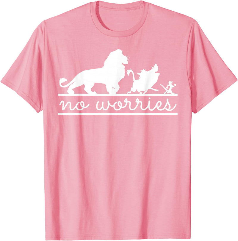 Disney Lion King No Worries Silhouette Trio T-Shirt - Pink