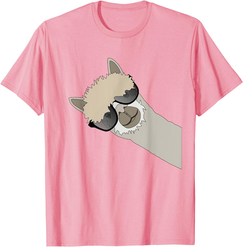 Alpaca Llama Gift Funny Cool Deco Alpaca Llama Gift Funny Cool Llama Deco T-Shirt - Pink