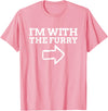 Furry Fandom Gifts I'm with The Furry T-Shirt - Pink
