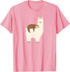 Unique Animal Lover Apparel Decor & Gifts Outlet Sloth Riding Llama Funny Graphic for Women for Girls T-Shirt - Pink