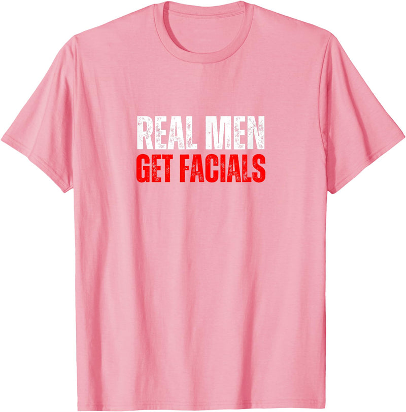 Funny Power Bottom Gay Bear Muscle Jock Daddy Hunk LGBTQ Real Men Get Facials Gay Pride Cruising - T-Shirt - Pink