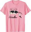 InGENIUS Novelty Cow & Millk Cow and Milk I Am Your Father Funny Parody Cartoon T-Shirt - Pink