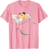 Hamster Sleeping Hammy Pajamas Nap PJs Outfit Gift Hamster T-Shirt - Pink