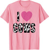 I Love Cows Outfit I Love Cows T-Shirt - Pink