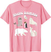 Awesome Arctic Animals for Kids Arctic Animals, Arctic Fox Cute Arctic Polar Bear North Pole T-Shirt - Pink
