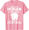 Funny Polar Bear Shirts Human Costume - Polar Bear Lover Zookeeper Wildlife T-Shirt - Pink
