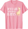 Funny Llama And Alpaca Gifts Funny Llama Girl Just A Girl Who Loves Llamas T-Shirt - Pink