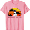 Best Bunny Dad Ever Rabbit Jumper - Dad T-Shirt in Pink