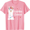 Me & Mommy Llama Co. Grandma Llama Cute Llamas Lover Best Grandmother Ever T-Shirt - Pink