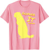 Green Cow Land Gopher It Funny Pun T-Shirt - Pink
