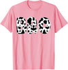 Family Matching Gifts Cow Bro Brother Cow Print Cow Pattern Mother's Day T-Shirt - Pink