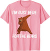 Cool Brown Wildlife Bear Hunters Mountain Clothes Funny Bear Gift For Men Women Bear Mammal Animal T-Shirt - Pink