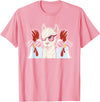 Llama Gifts & Accessories Chicken Llama Cool Alpaca - Lamaist Animal Llama T-Shirt - Pink