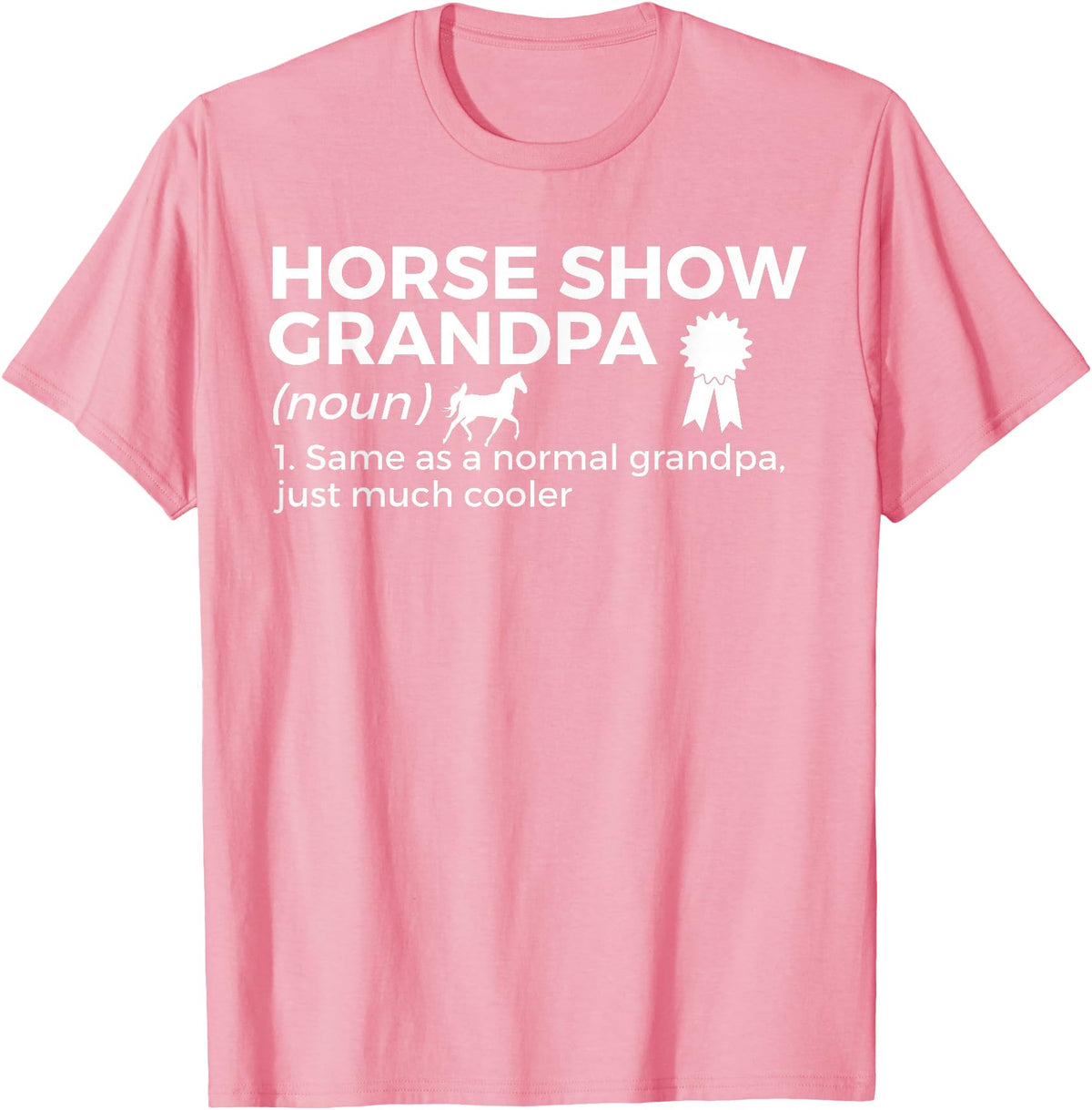 Horse Show Apparel Funny Horse Show Grandpa Definition T-Shirt - Pink
