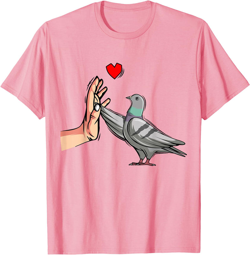 Funny Pigeon Lover Apparel & Gift Designs Pigeon Lover Men Women Kids T-Shirt - Pink