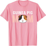 Cavy Mom Designs FarmAnimal Guinea Pig Mom Cavy Owner Mom Design T-Shirt - Pink