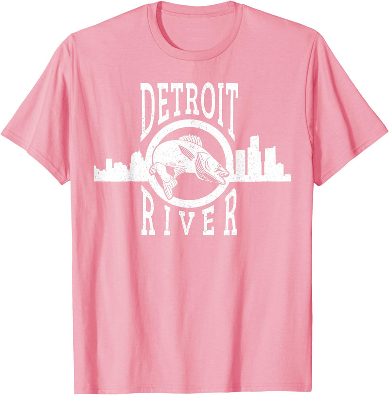 Eternal Angler Detroit River Walleye Fishing T Shirt for Men Women T-Shirt - Pink