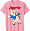 Looney Tunes Porky Pig Vintage Portrait T-Shirt - Pink