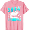Pig Show Grandma On Mother's Day Pig Show Grandma Best Pig Show Grandmother T-Shirt - Pink