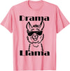 Funny No Drama Llama Sassy Princess Girls Gift Cute Llama Drama Queen Ladies Mom Diva Attitude Llamas Gift T-Shirt - Pink