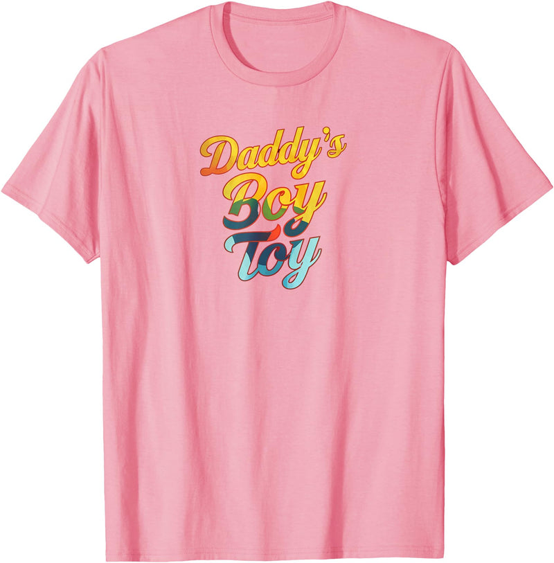 Gay Daddy Gay Son Pride LGBT Daddy's Boy Toy - Gay Pride LGBT Dom Sub Twin Bear Gay Daddy T-Shirt - Pink