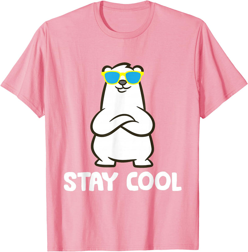 Cute Polar Bear Gifts And Tees Polar Bear Arctic - Stay Cool T-Shirt - Pink