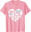 Polar beart lover heart gifts idea kids boys girls Polar Bear Lover Polar Bear Heart Valentine Gift Men Women T-Shirt - Pink