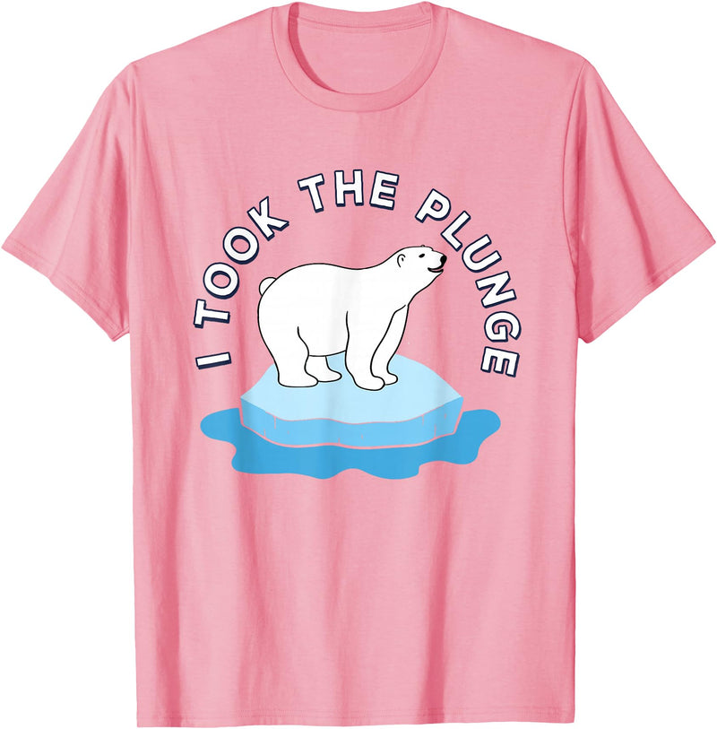 Cute Polar Bear Plunge Day 2026 Polar Bear Plunge Day 2026 I Took The Plunge T-Shirt - Pink